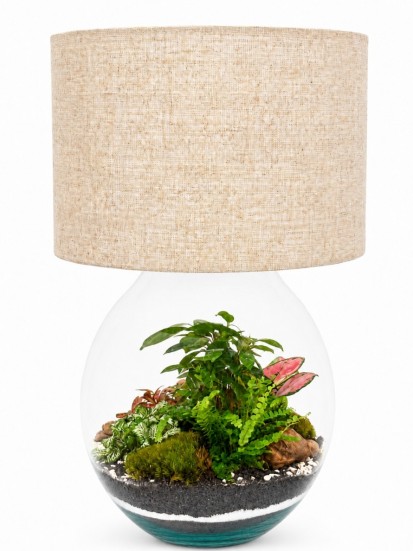 LAMPARIUM 089 CON PIATE VERDI H. 50 CM